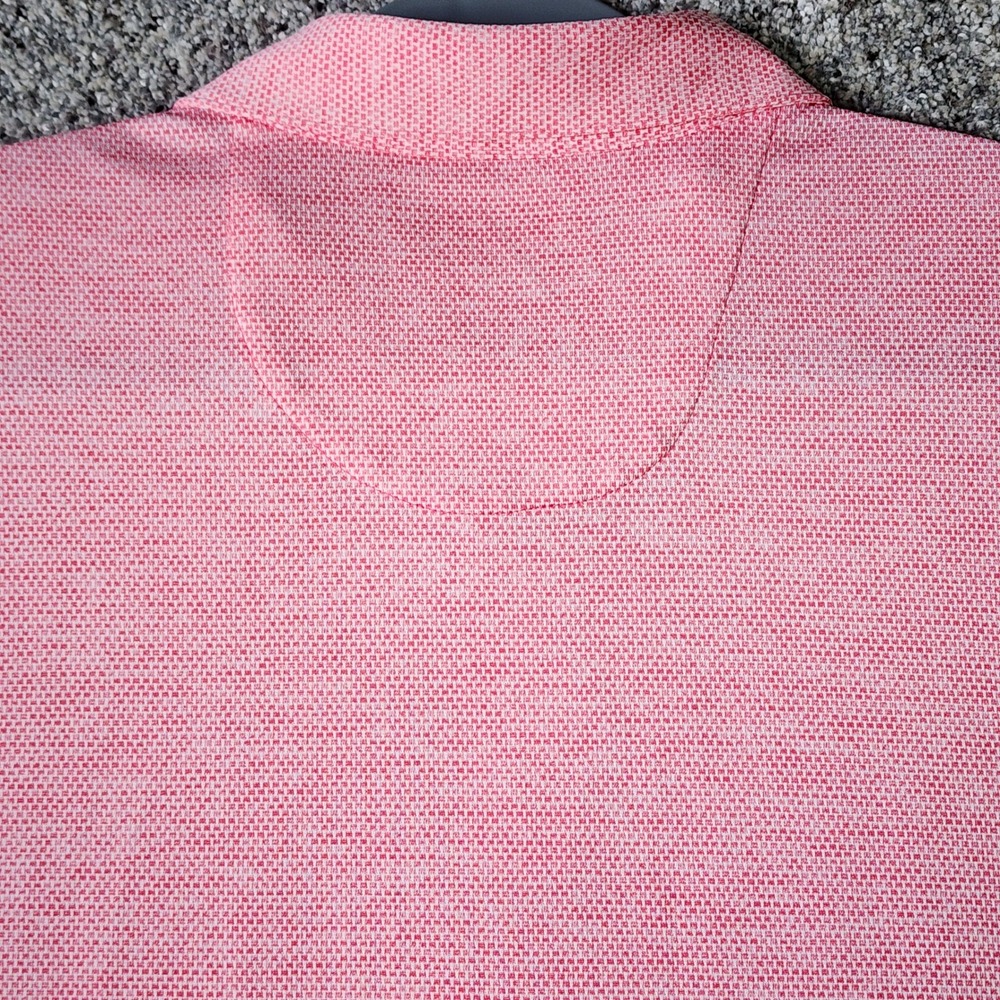Jack Nicklaus Polo Shirt Mens XL Pink‎ Textured Golden Bear Logo Excellent - Picture 10 of 13